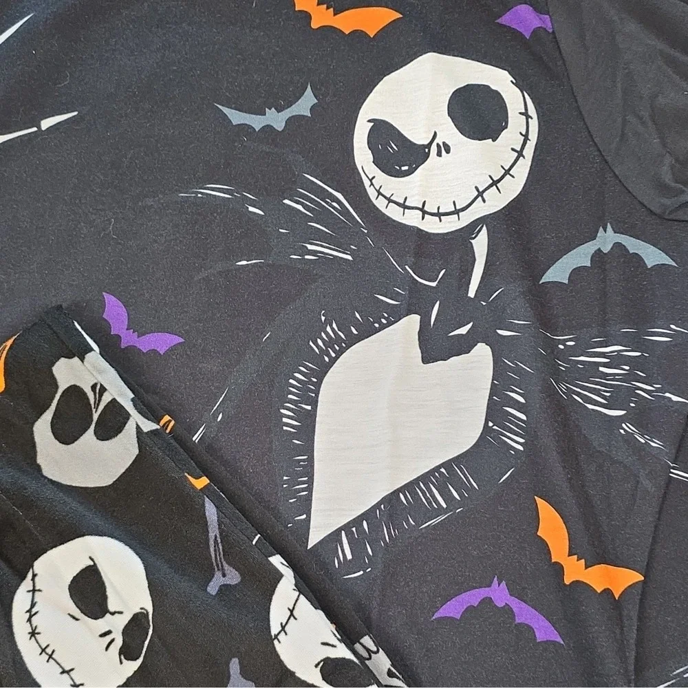 Disney Jack Skellington Nightmare Before Christmas 2pc Pajama Set Mens L